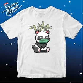 Прикольные футболки: Панда в маске